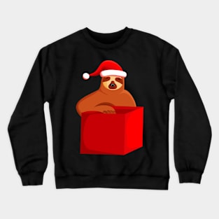 merry christmas sloth Crewneck Sweatshirt